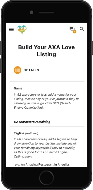 Build your axa love listing.