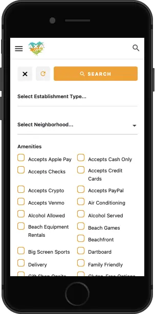 A mobile phone with a list of items on it.