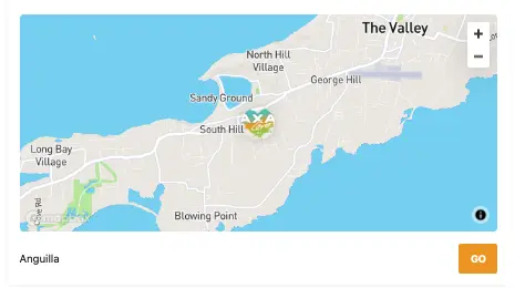 A map showing the location of the valley.