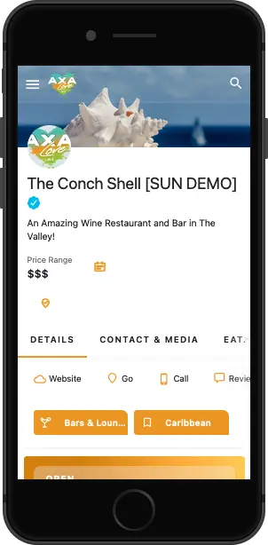 The coach shell sun demo - screenshot.